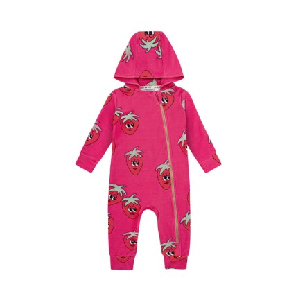 Kombinezon z kapturem - truskawka róż / Dear Sophie