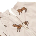 Kostium kąpielowy UV z długim rękawem Maxime - Leopard, sandy / Liewood