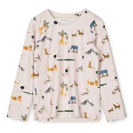 Koszulka kąpielowa UV z długim rękawem Noah - All together, sandy / Liewood