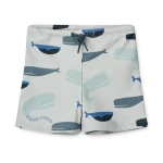Spodenki kąpielowe UV Otto - Whales, cloud blue / Liewood