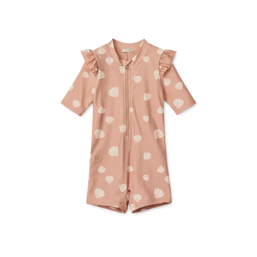 Kombinezon kąpielowy UV Amel - Shell, pale tuscany / Liewood