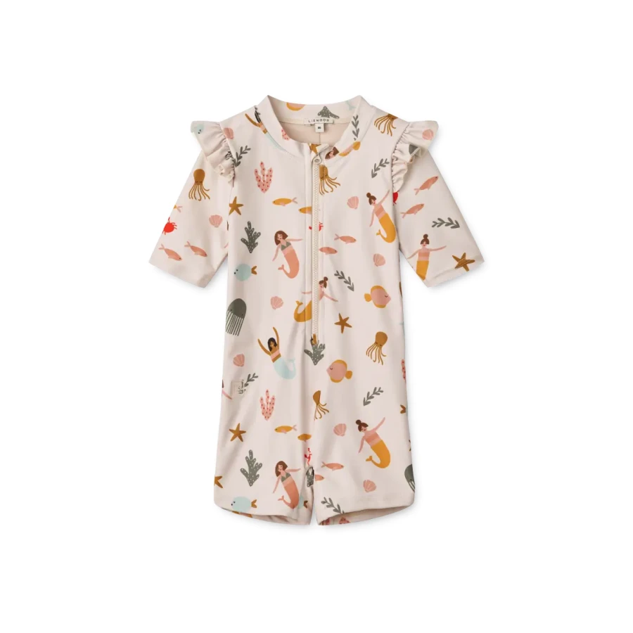 Kombinezon kąpielowy UV Amel - Mermaids, sandy / Liewood