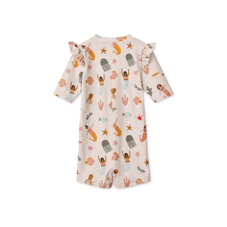 Kombinezon kąpielowy UV Amel - Mermaids, sandy / Liewood