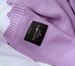 Bambusowy koc 80x100 lawenda / Lullalove