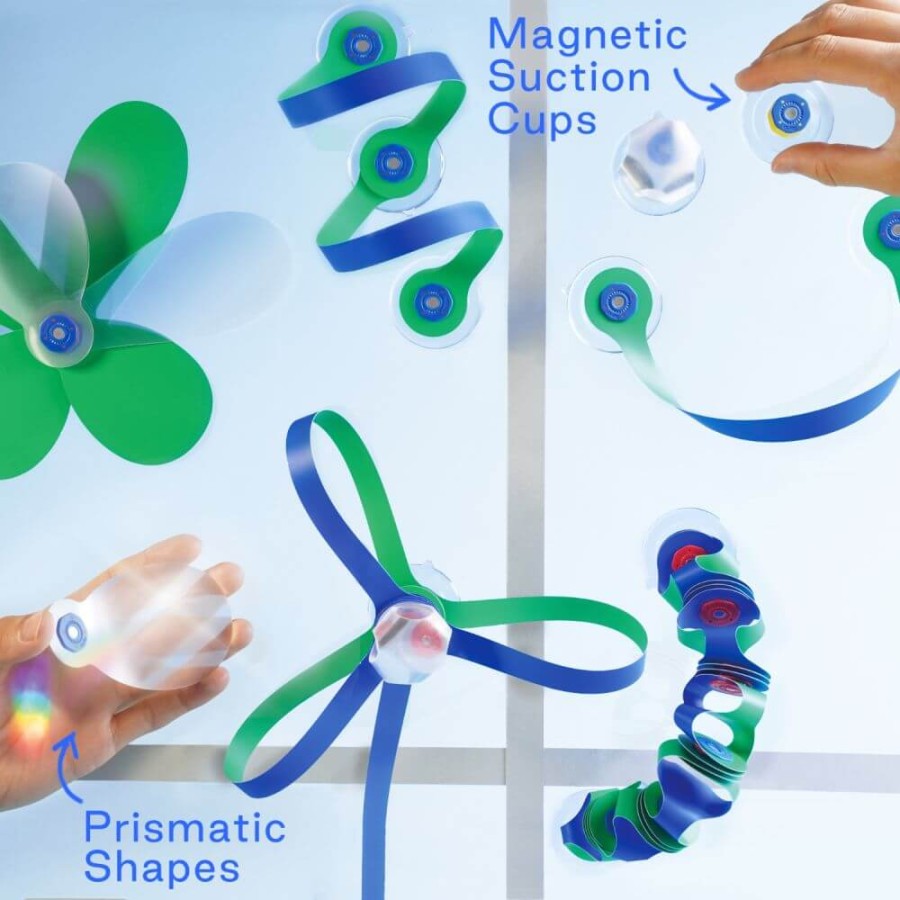 Układanka magnetyczna CLIXO Grip and Stick, zestaw z elementami pryzmatycznymi