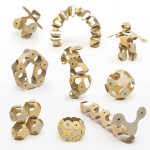 Układanka magnetyczna CLIXO Designer Pack, beżowo-szary