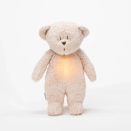 Moonie NATUR 2.0 - szumiący miś z lampką - ROSE