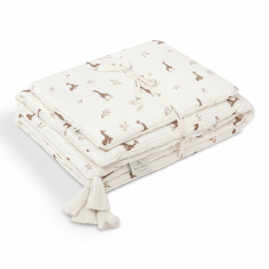 Bambusowa pościel z wypełnieniem 75x95 - giraffes / My Memi