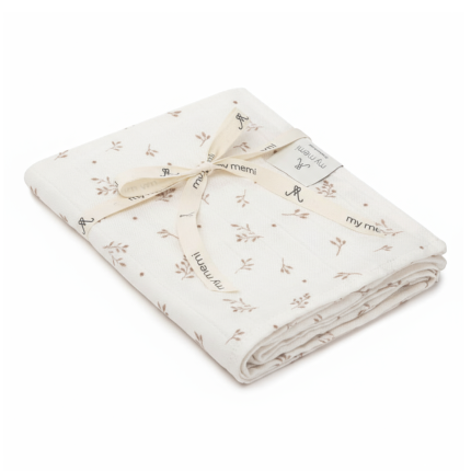 Bambusowy otulacz muślinowy 120x120 - twigs / My Memi
