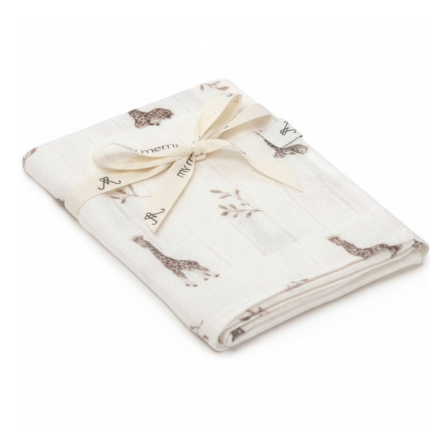 Bambusowa pieluszka muślinowa 65x65 - giraffes / My Memi