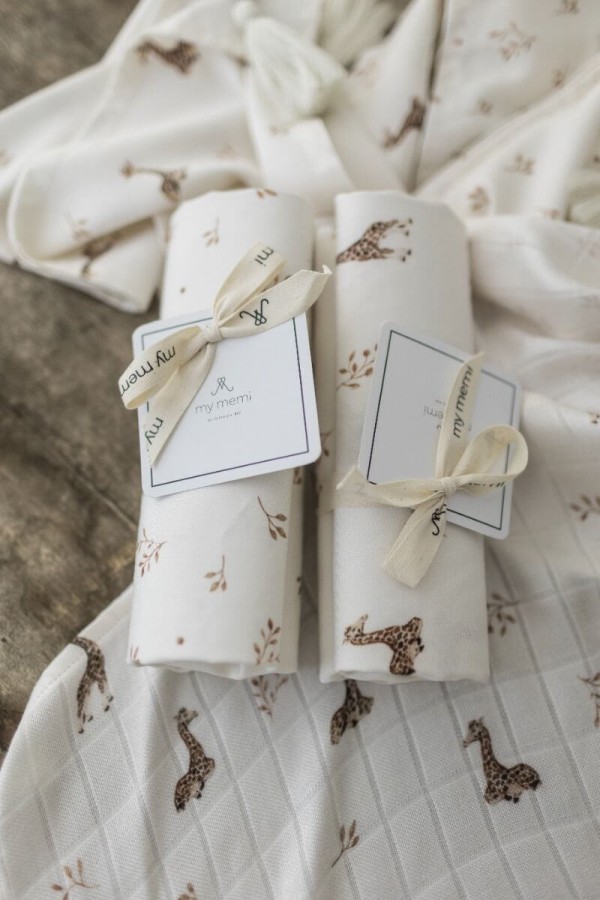 Bambusowe prześcieradło do gondoli - twigs / My Memi