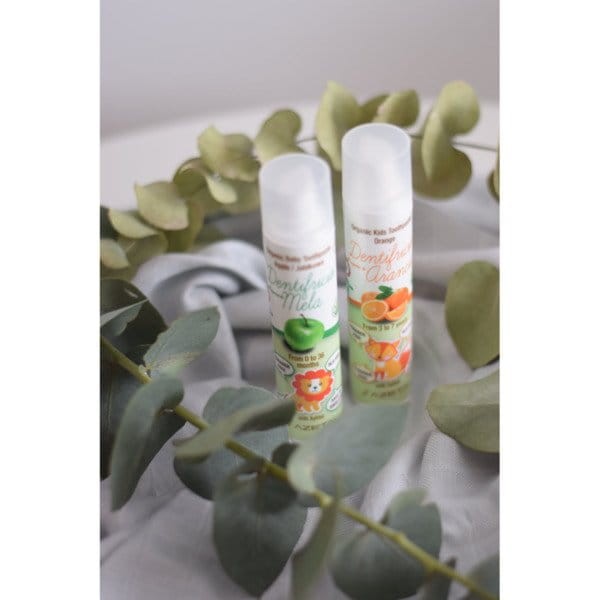 Organiczna pasta do zębów bez fluoru z ksylitolem i aloesem dla dzieci 0-3 lata jabłkowa 50ml / Azeta Bio