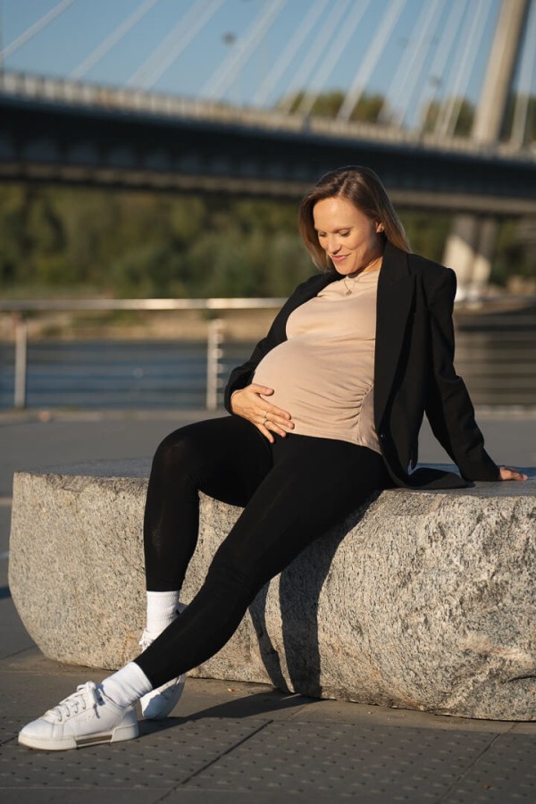 Legginsy czarne wiskozowe / Cool Mama