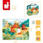 Puzzle w walizce Witajcie na farmie 20 elementów / Janod