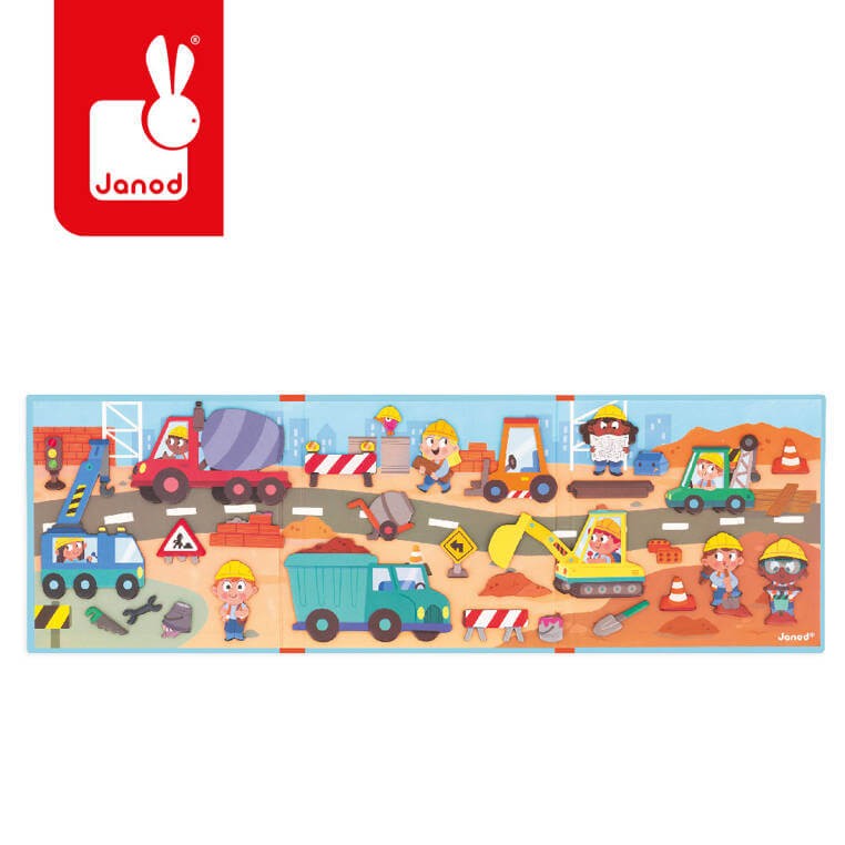 Magnetyczna układanka Magneti'stories Strażacy 3+ / Janod