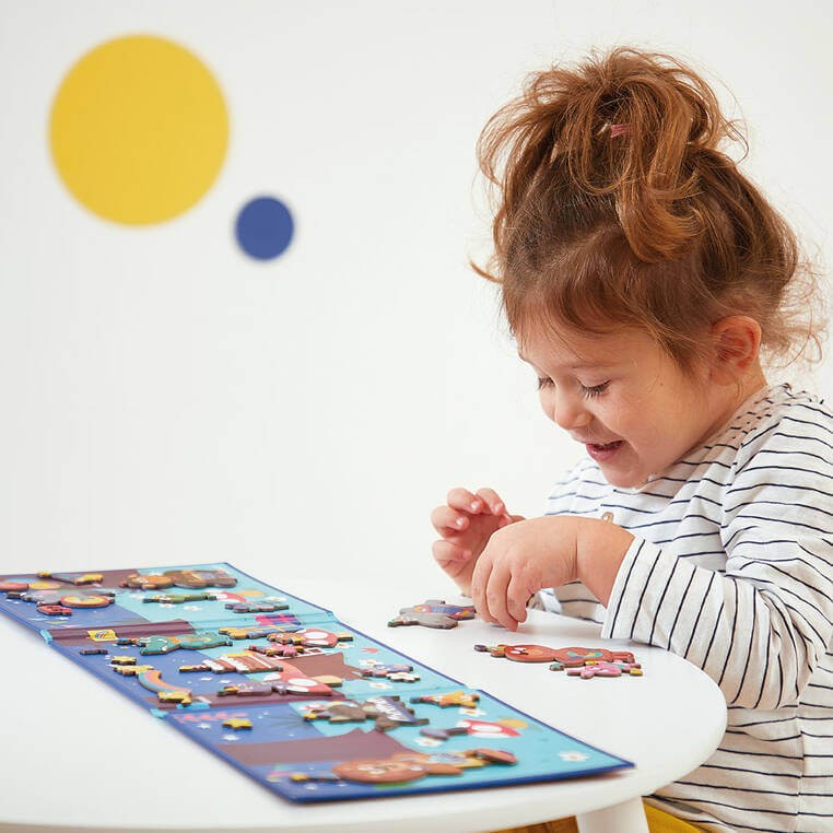 Magnetyczna układanka Magneti'stories Przyjęcie w lesie 3+ / Janod