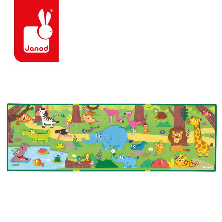 Magnetyczna układanka Magneti'stories Afrykańskie zwierzęta 3+ / Janod