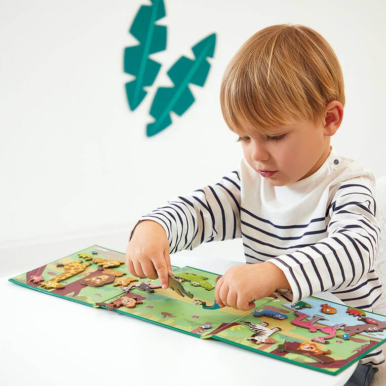 Magnetyczna układanka Magneti'stories Afrykańskie zwierzęta 3+ / Janod