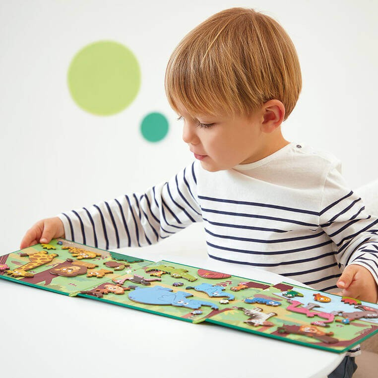 Magnetyczna układanka Magneti'stories Afrykańskie zwierzęta 3+ / Janod