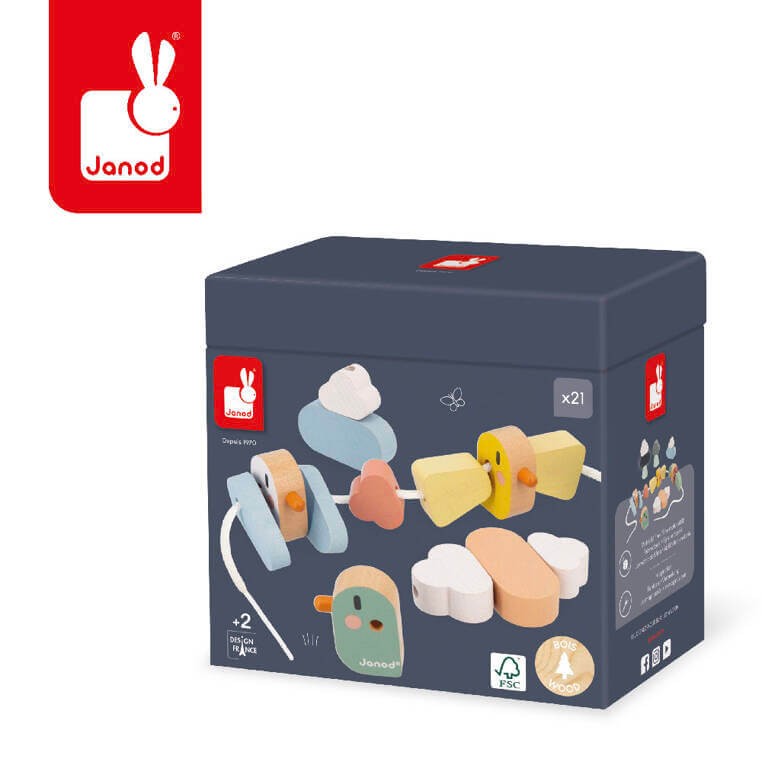 Nawlekanka z drewnianymi ptaszkami Sweet Cocoon / Janod