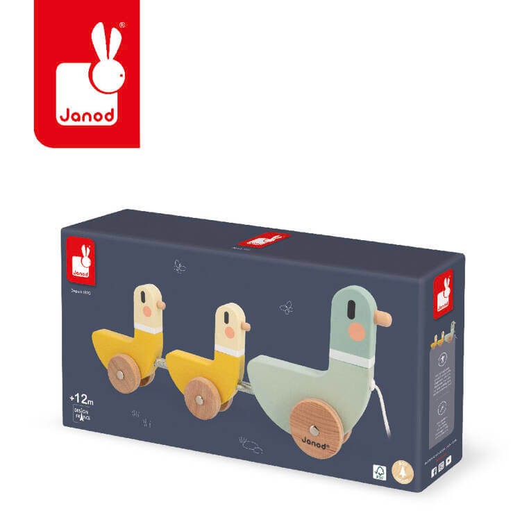 Drewniane kaczki do ciągnięcia Sweet Cocoon / Janod
