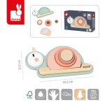 Drewniana układanka sensoryczna Ślimak Sweet Cocoon / Janod