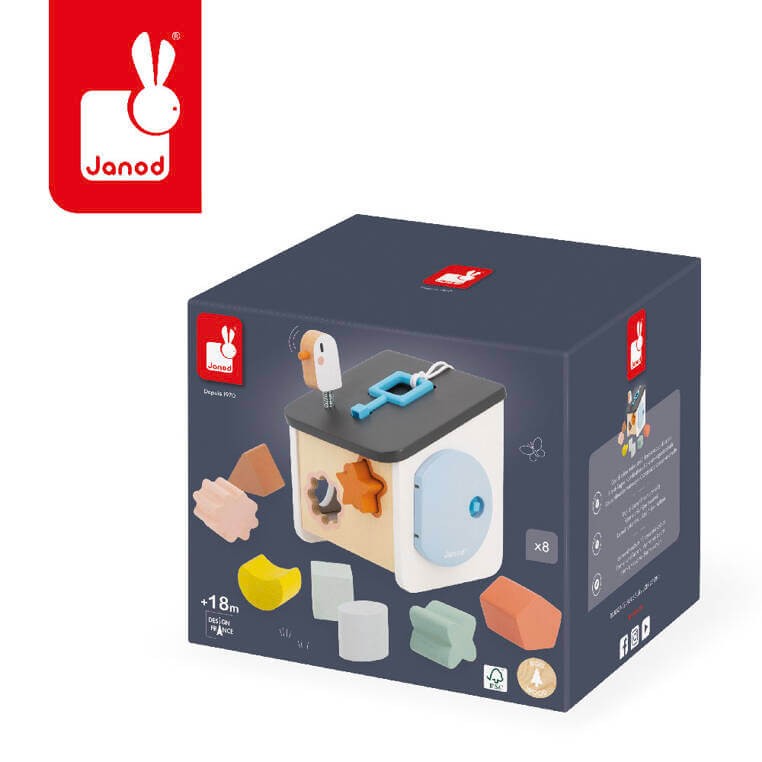 Drewniany sorter Domek dla ptaszków Sweet Cocoon / Janod