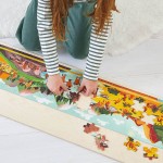 Puzzle panoramiczne w walizce Prehistoria 100 elementów / Janod