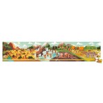 Puzzle panoramiczne w walizce Prehistoria 100 elementów / Janod