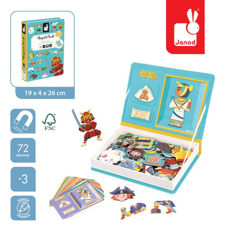 Magnetyczna układanka Historia Magnetibook  / Janod