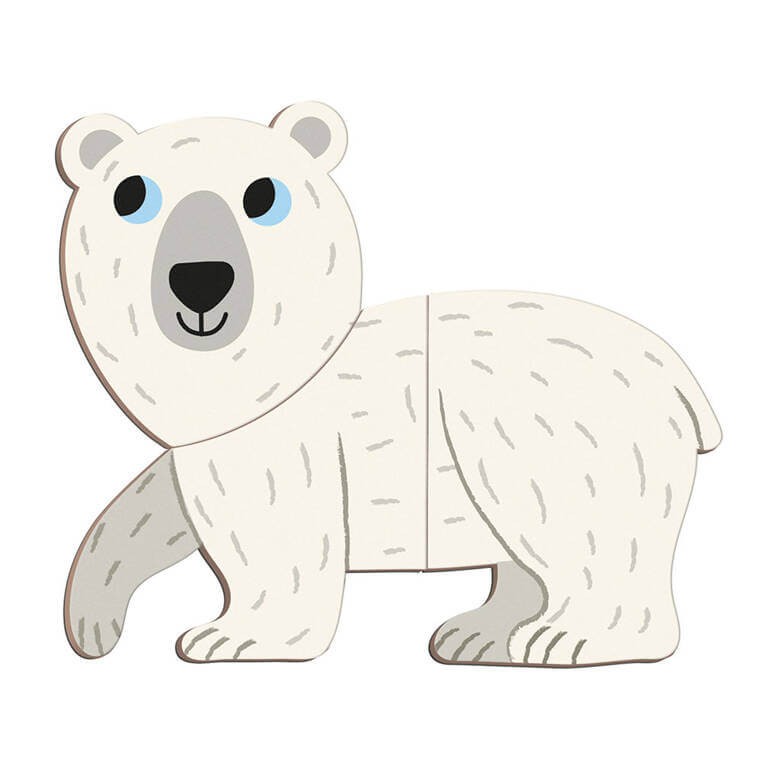 Magnetyczna układanka Zwierzęta polarne Magnetibook  / Janod