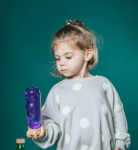 Butelka sensoryczna FLOAT fioletowa / Petit Boum