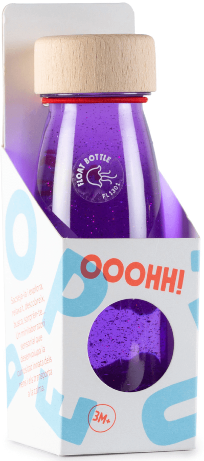 Butelka sensoryczna FLOAT fioletowa / Petit Boum