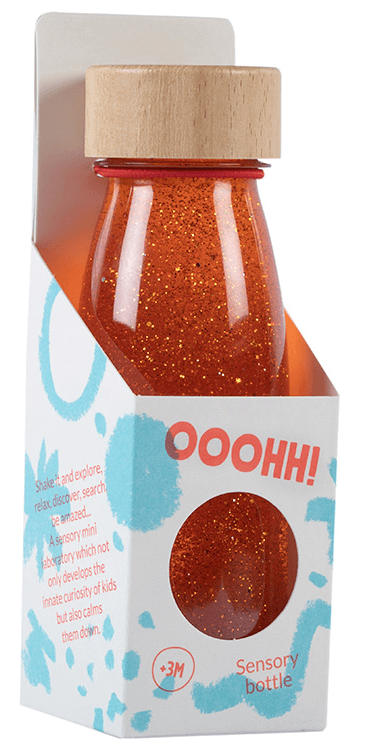Butelka sensoryczna FLOAT pomarańczowa / Petit Boum