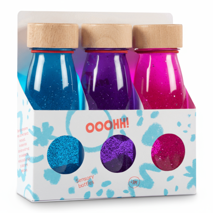 Zestaw 3 butelek sensorycznych FLOAT - MAGIA / Petit Boum