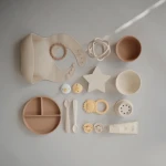 Talerzyk sylikonowy z przyssawką - Natural / Mushie