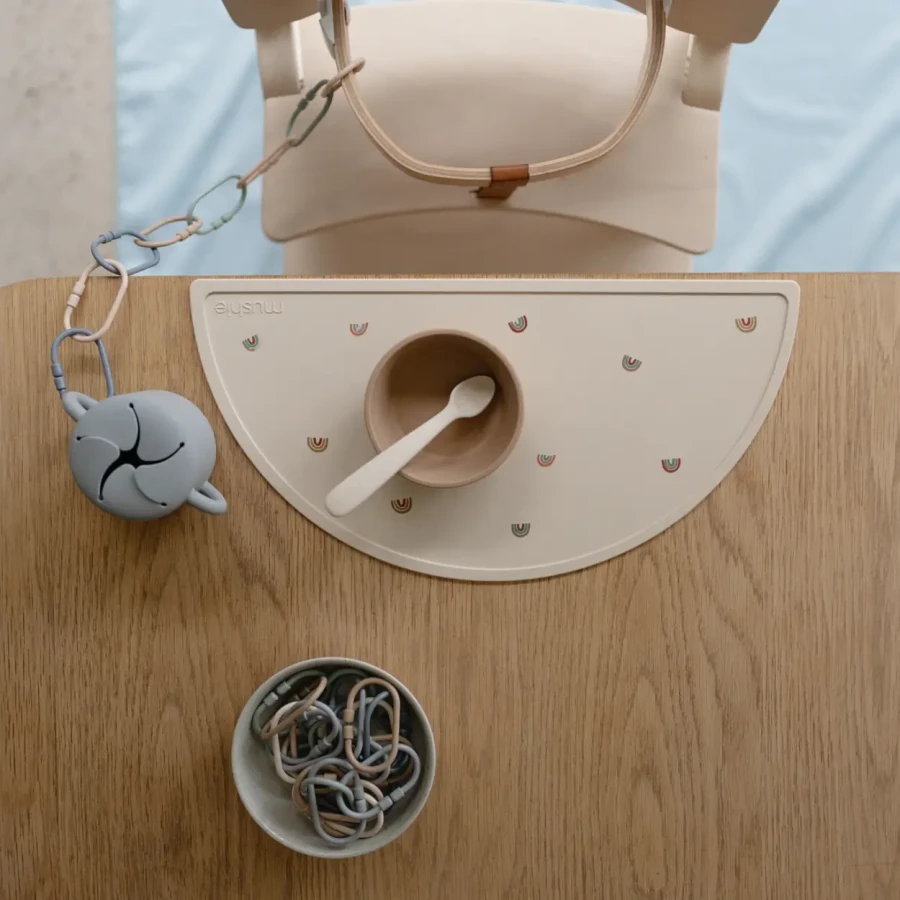 Miseczka sylikonowa z przyssawką - Natural / Mushie