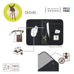 Przewijak podróżny z etui na akcesoria black / Lassig Casual Label