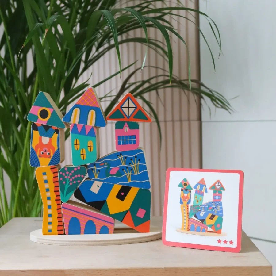 Drewniany balansujący DOMEK / Djeco