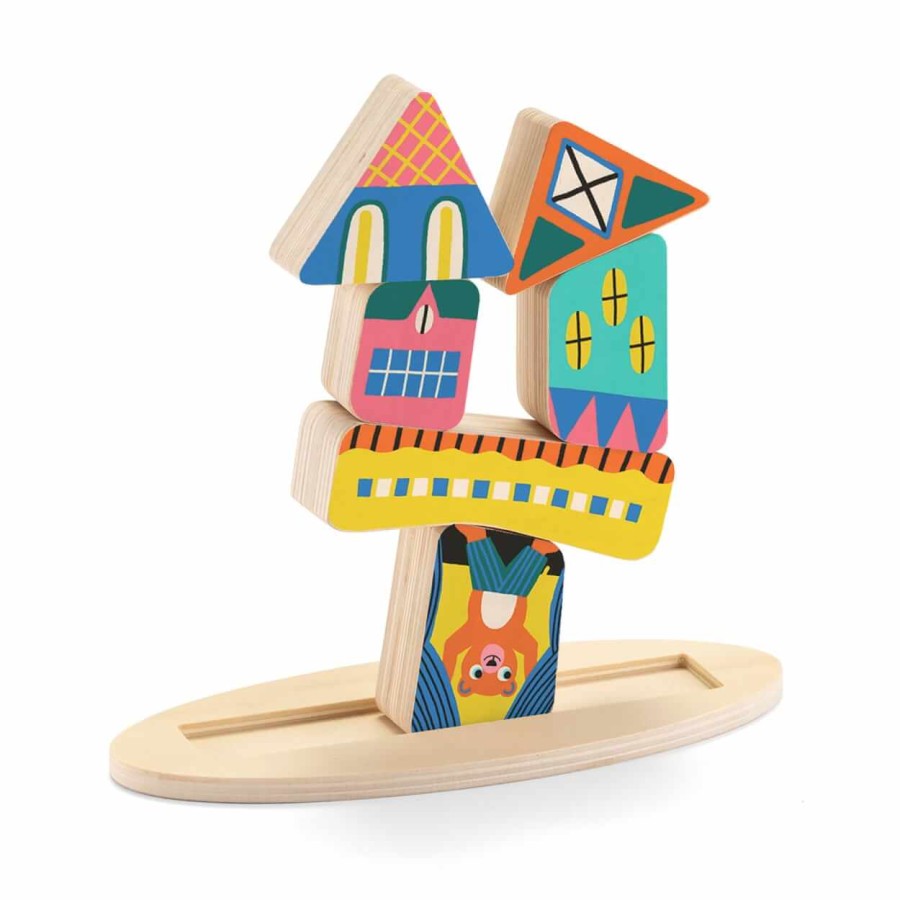 Drewniany balansujący DOMEK / Djeco