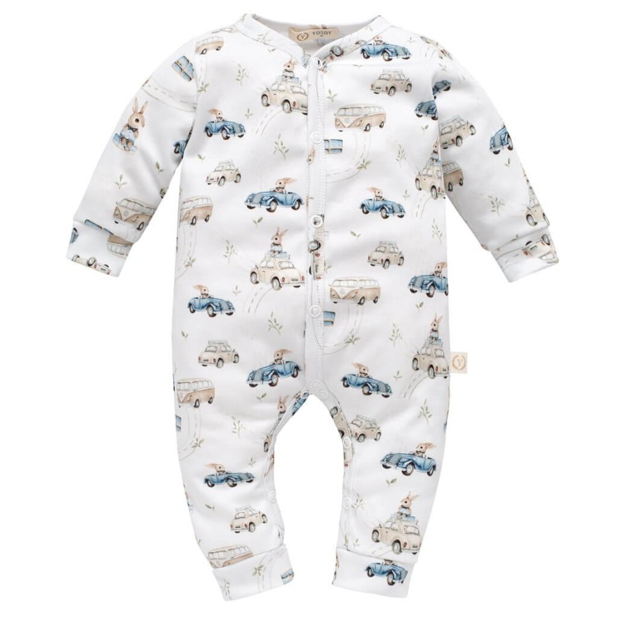 Rampers organic cotton - CARS / YOSOY