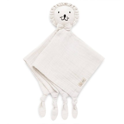 Doudou friend LION 100% cotton muslin - ECRU / YOSOY