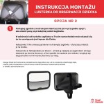 Lusterko do samochodu dla dziecka, czarne / Royal Rascals