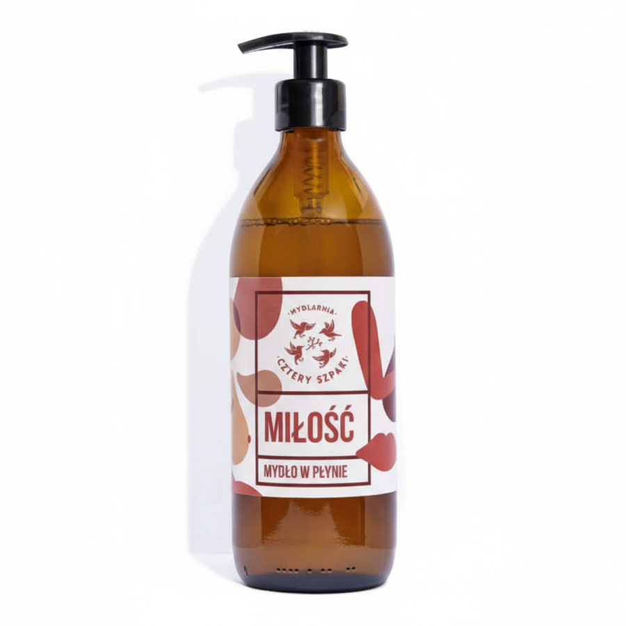 Miłość - naturalne mydło w płynie, 500 ml / Mydlarnia Cztery Szpaki