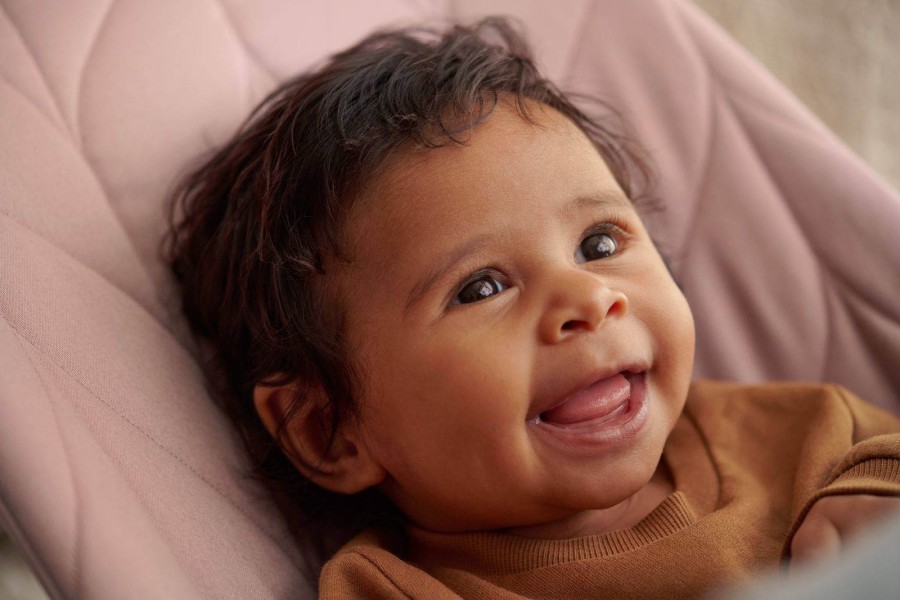 BABYBJORN - leżaczek BLISS WOVEN, Petal Quilt, Dusty Pink