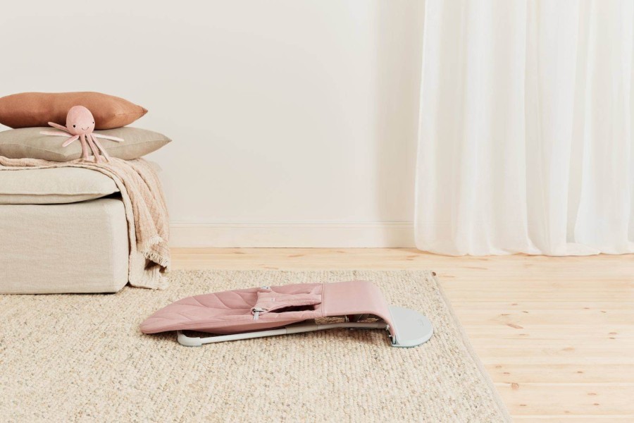 BABYBJORN - leżaczek BLISS WOVEN, Petal Quilt, Dusty Pink