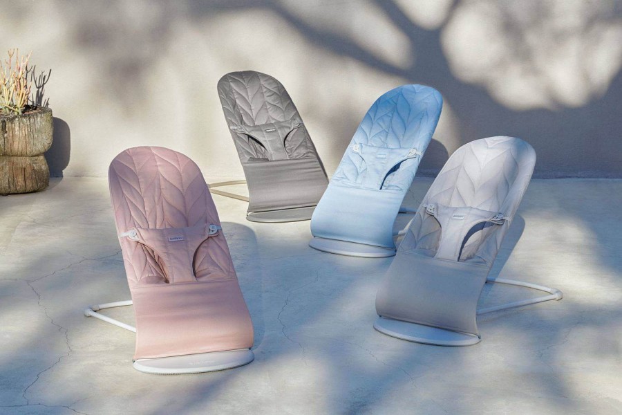 BABYBJORN - leżaczek BLISS WOVEN, Petal Quilt, Dusty Pink