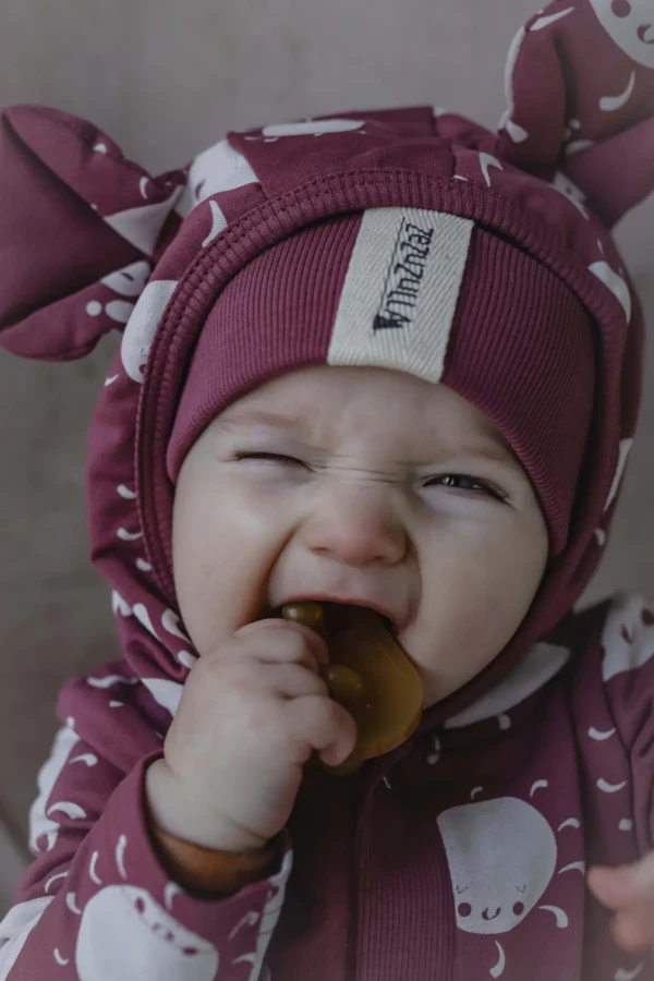 Uchaty kombinezon - Słoneczka na lila / Zezuzulla ZZZ