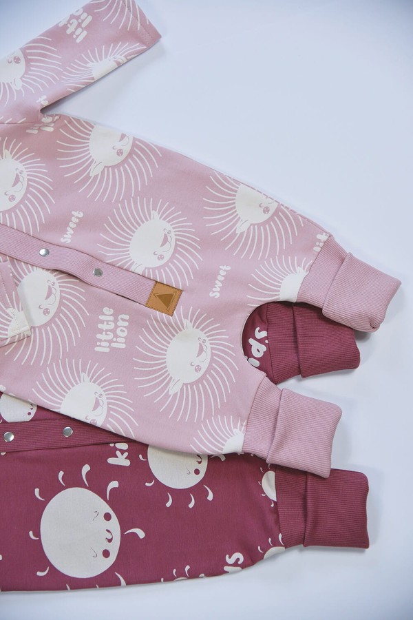 Uchaty kombinezon - Słoneczka na lila / Zezuzulla ZZZ