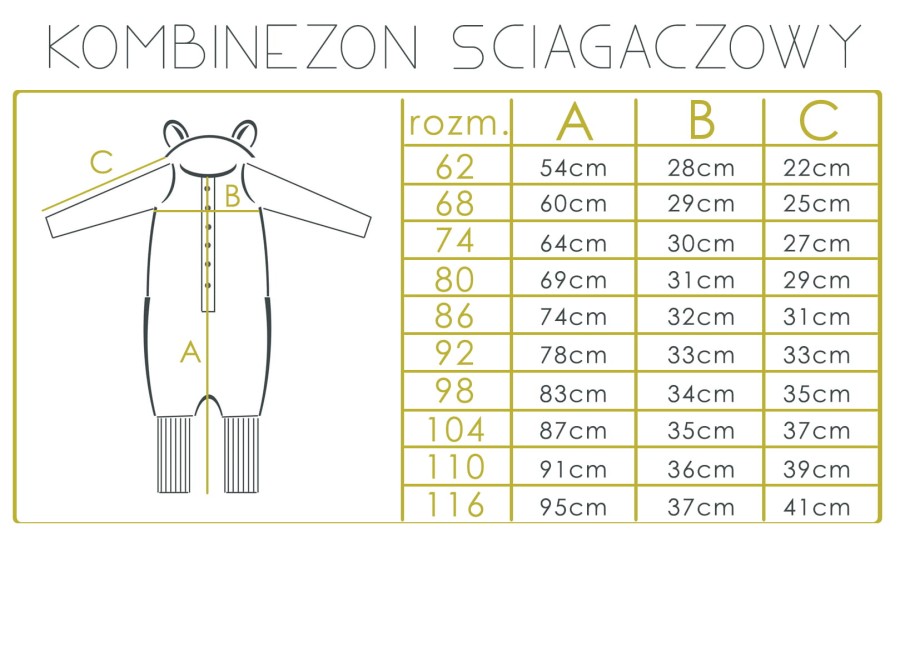 Uchaty kombinezon - Szmaragd / Zezuzulla ZZZ